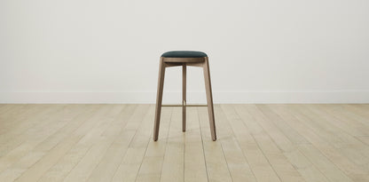 The Stanton with Onyx - Performance Velvet Emerald Bar and Counter Stool