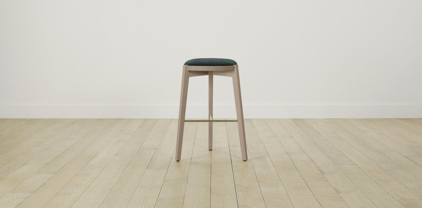 The Stanton with Onyx - Performance Velvet Emerald Bar and Counter Stool