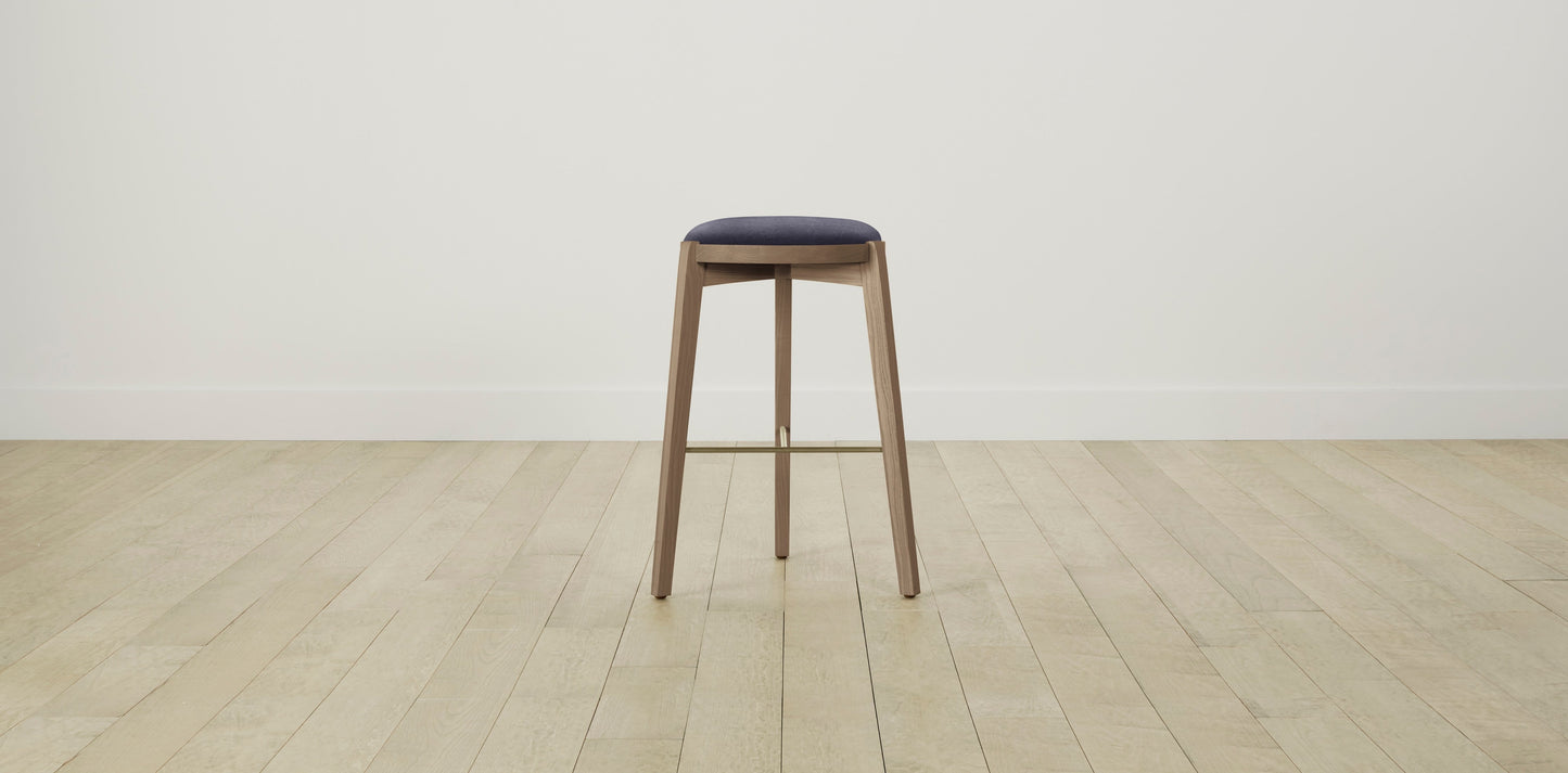 The Stanton with Onyx - Performance Velvet Flannel Bar and Counter Stool