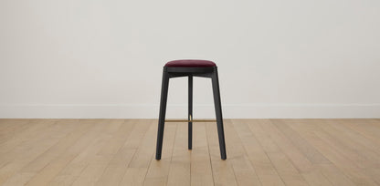 The Stanton with Onyx - Performance Velvet Merlot Bar and Counter Stool