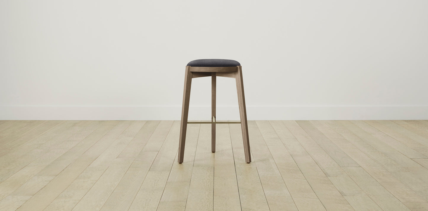 The Stanton with Onyx - Performance Velvet Slate Bar and Counter Stool