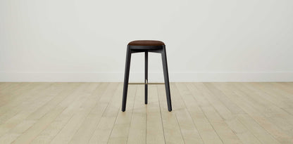 The Stanton with Onyx - Tuscan Leather Bourbon Bar and Counter Stool