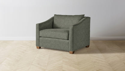 The Sullivan  - Belgian Linen Thyme Chair and a Half