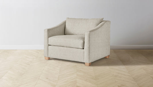 The Sullivan  - Performance Stonewashed Linen Dew Chair and a Half