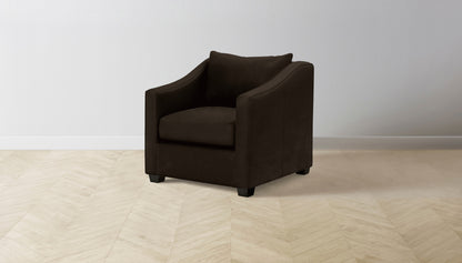 The Sullivan  - Nubuck Leather Espresso Chair