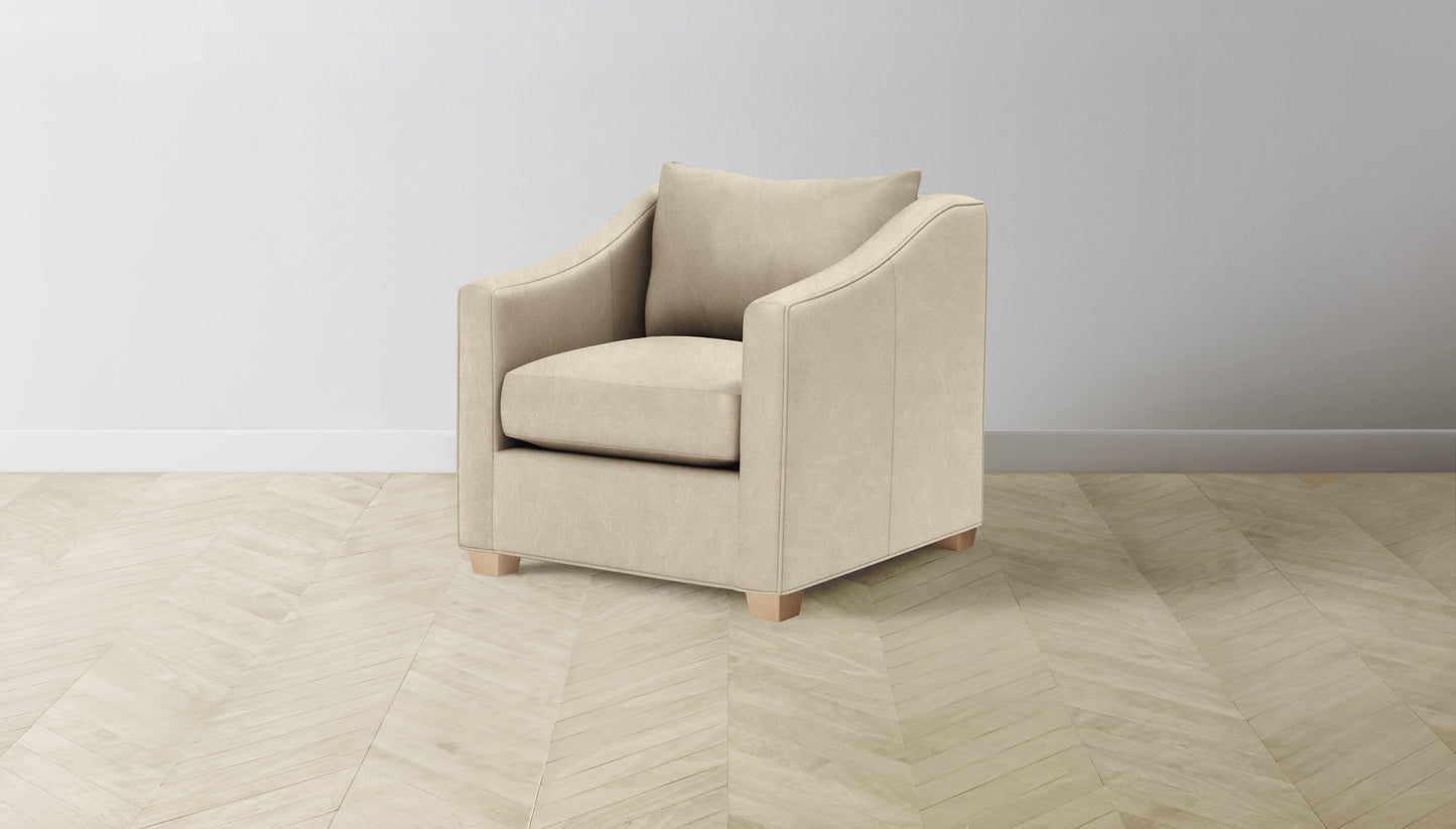 The Sullivan  - Tuscan Leather Bisque Chair