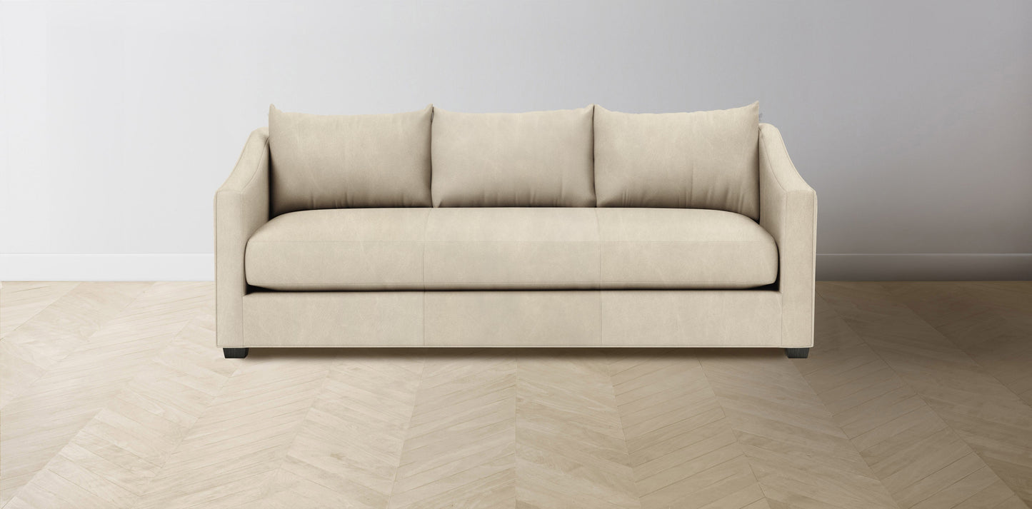 The Sullivan  - Tuscan Leather Bisque Sofa