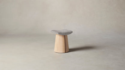 The Weston  - Belgian Linen Agate Accent Stool