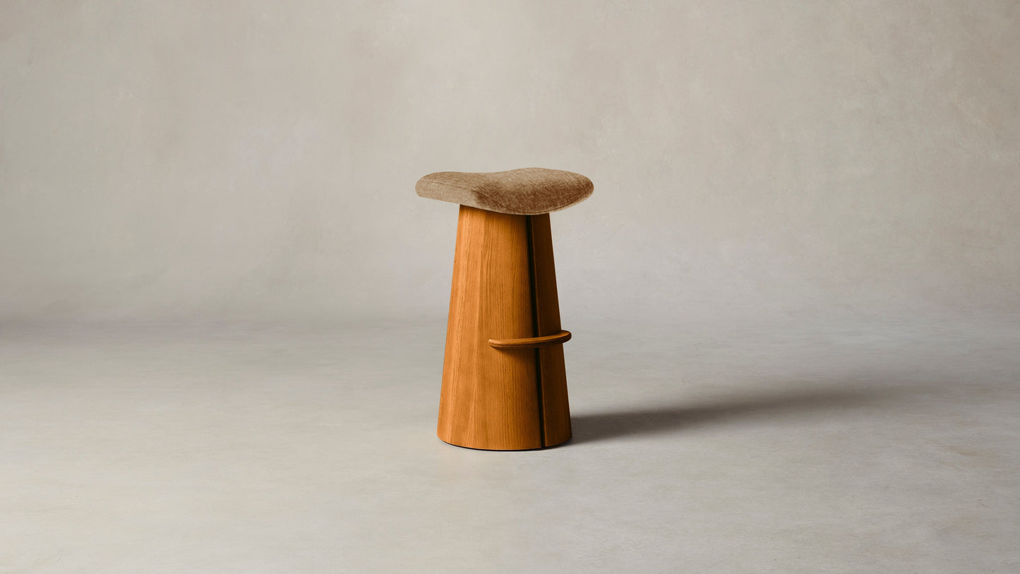 The Weston  - Belgian Linen Chai Bar and Counter Stool