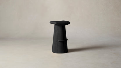 The Weston  - Pebbled Leather Ink Bar and Counter Stool