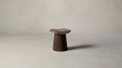 The Weston  - Belgian Linen Carob Stool