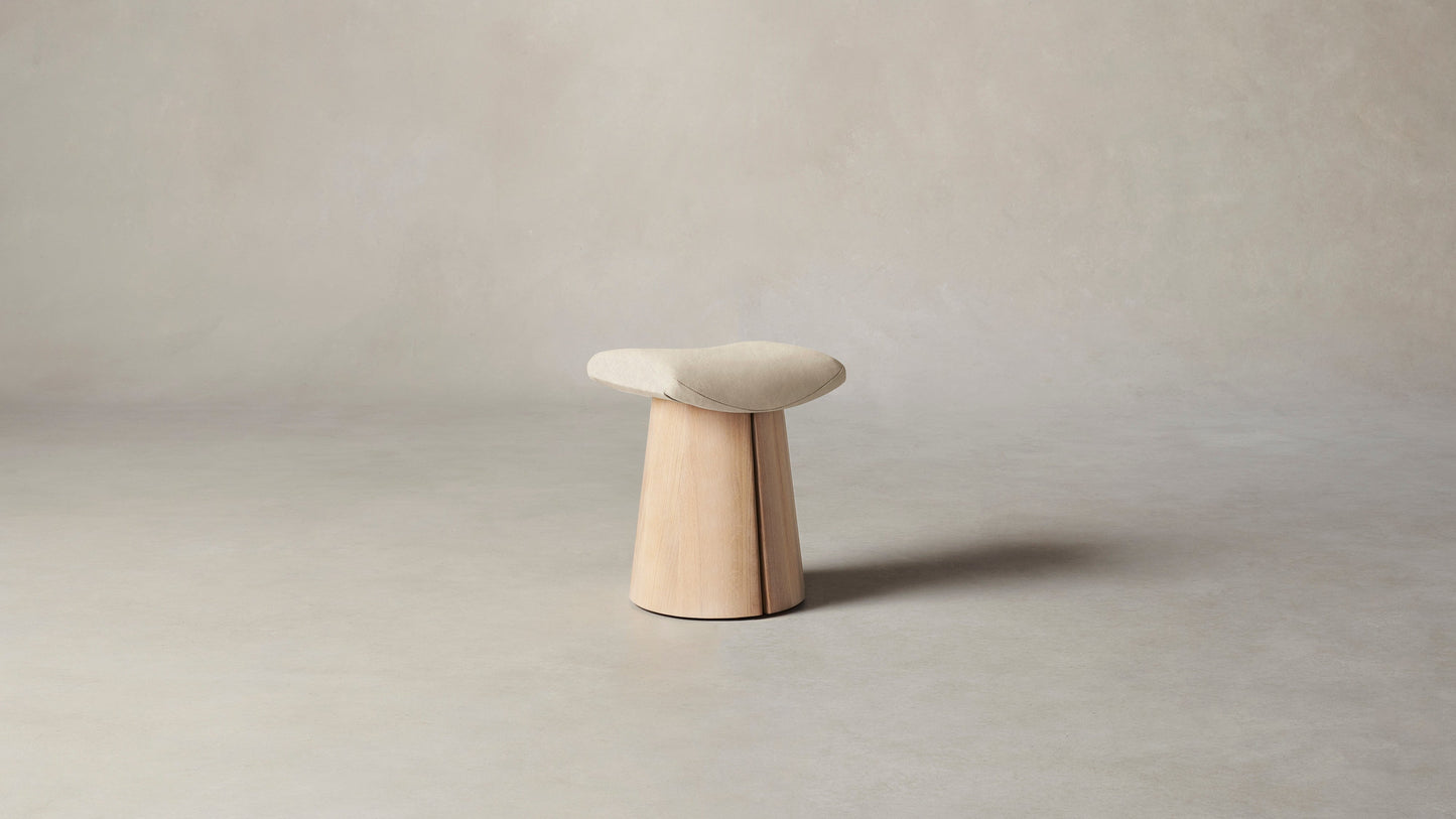 The Weston  - Tuscan Leather Bisque Stool